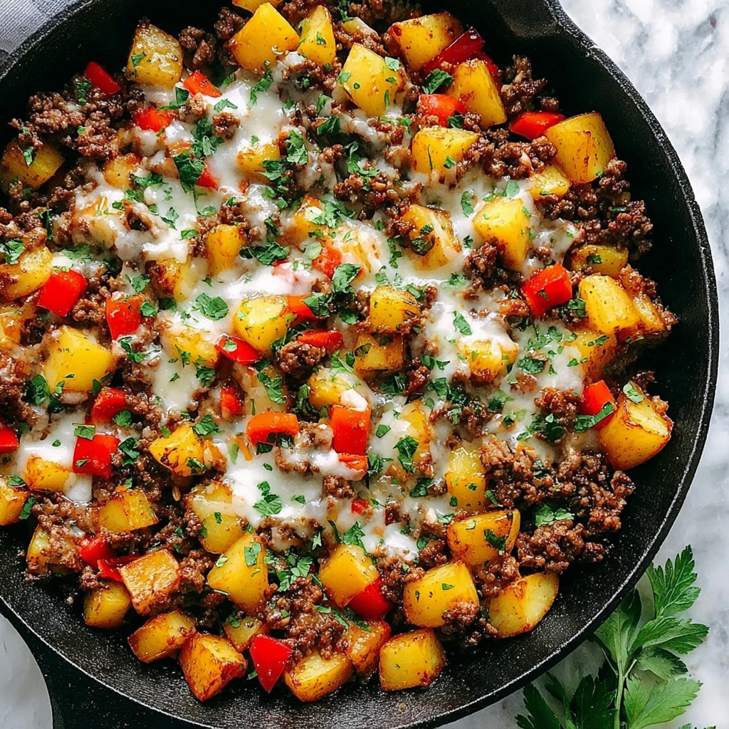 Mexican Ground Beef and Potato Skillet Recipe - Recipe Image