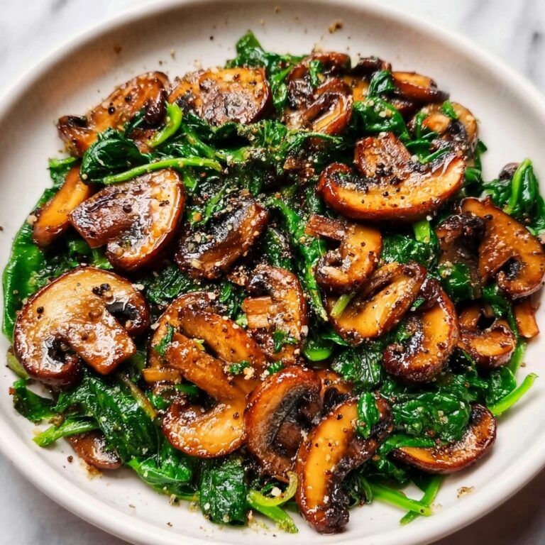 Sautéed Mushrooms with Spinach Recipe