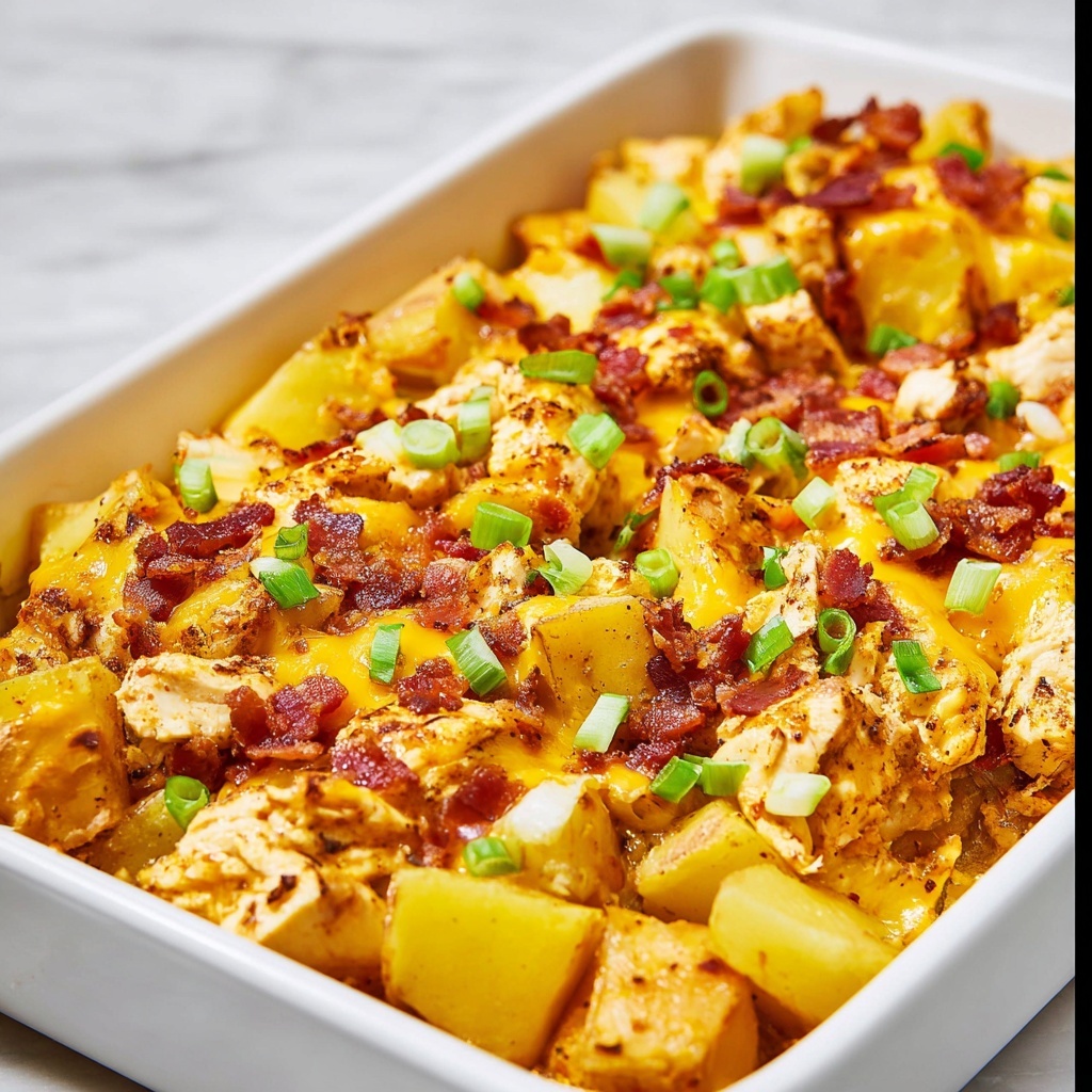Loaded Chicken and Potato Casserole Recipe - Recipe Image
