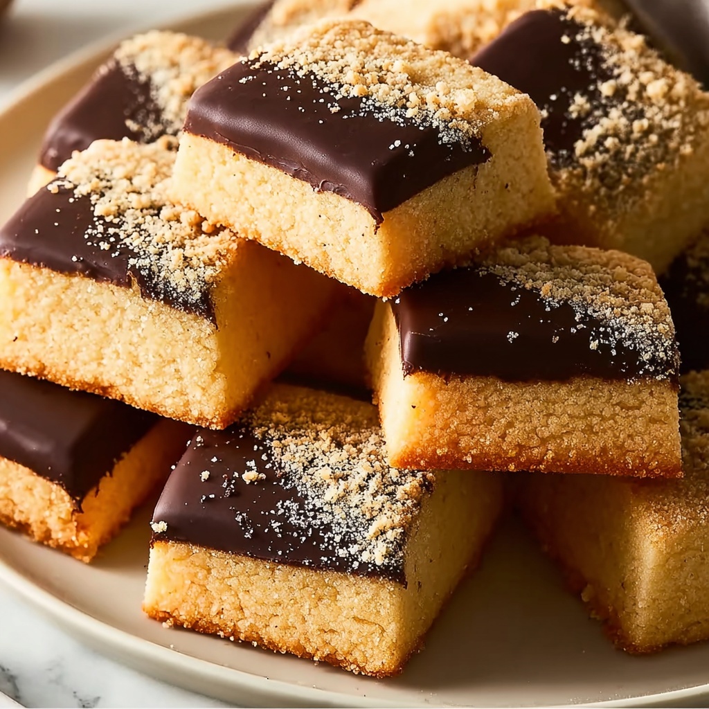 Chocolate Dipped Churro Shortbread Cookies Recipe - Recipe Image