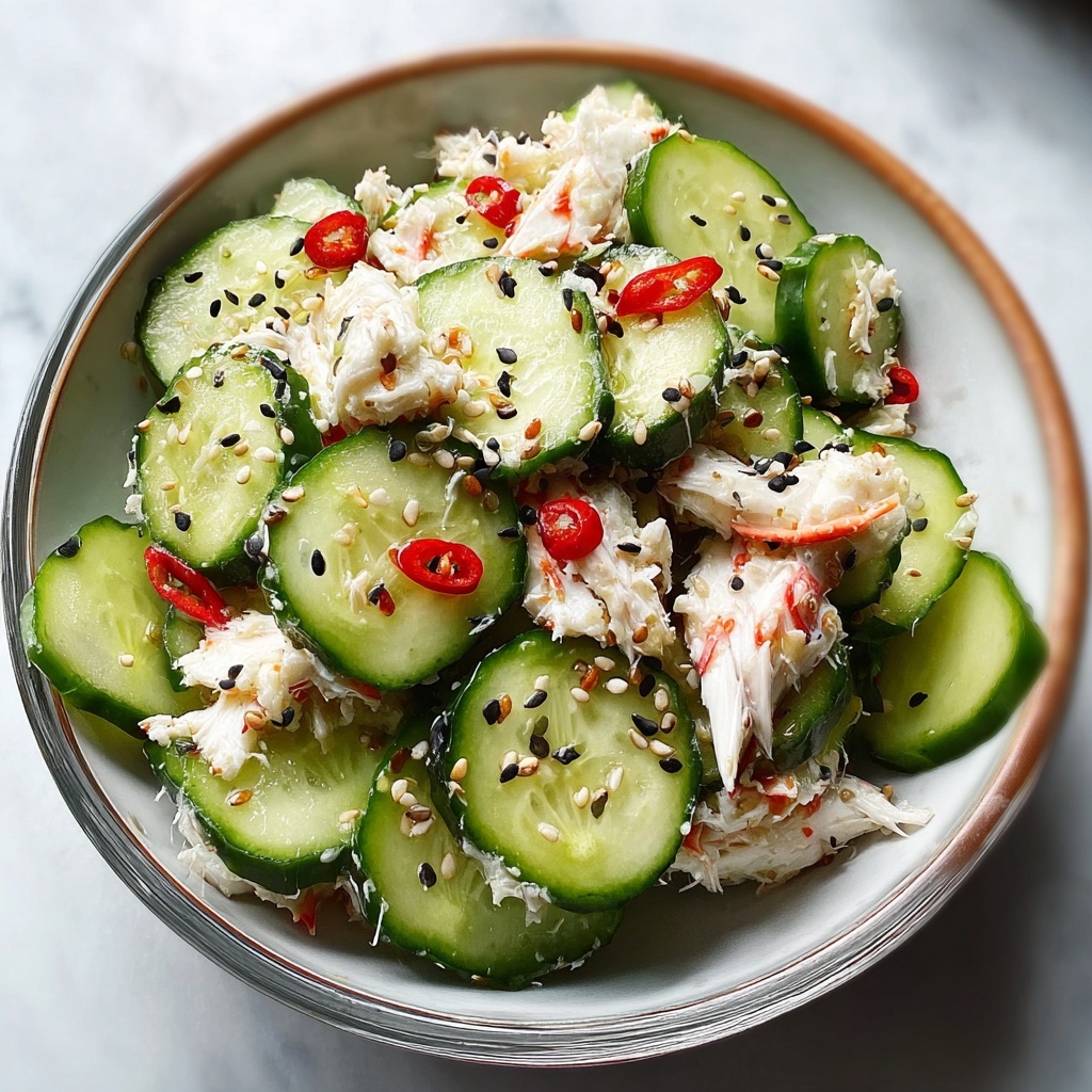 Easy California Roll Cucumber Salad: A Flavorful Twist Recipe - Recipe Image