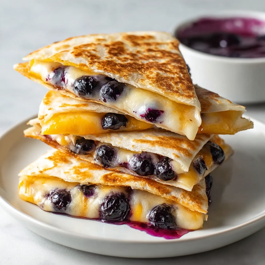Blueberry Breakfast Quesadilla Recipe - Recipe Image
