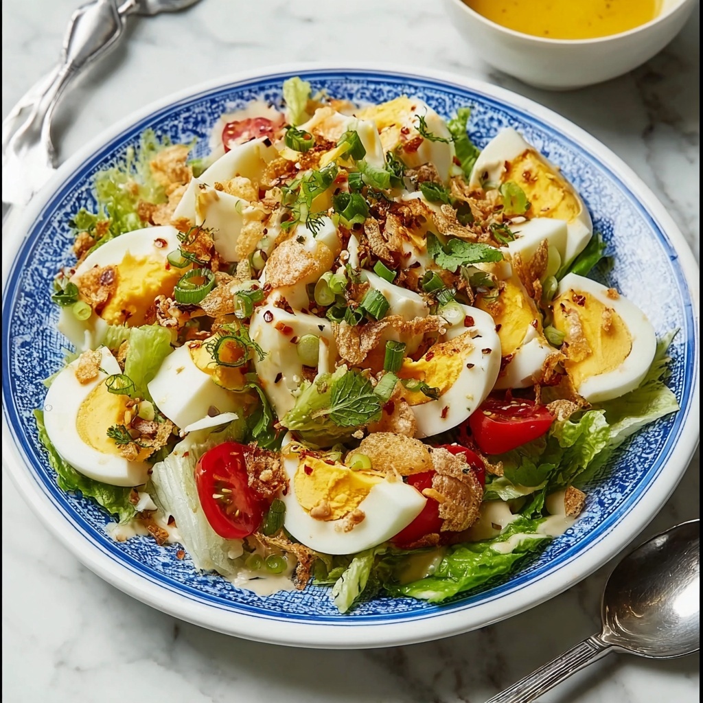 Crispy Egg Salad with Chickpeas and Fresh Herbs Recipe - Recipe Image