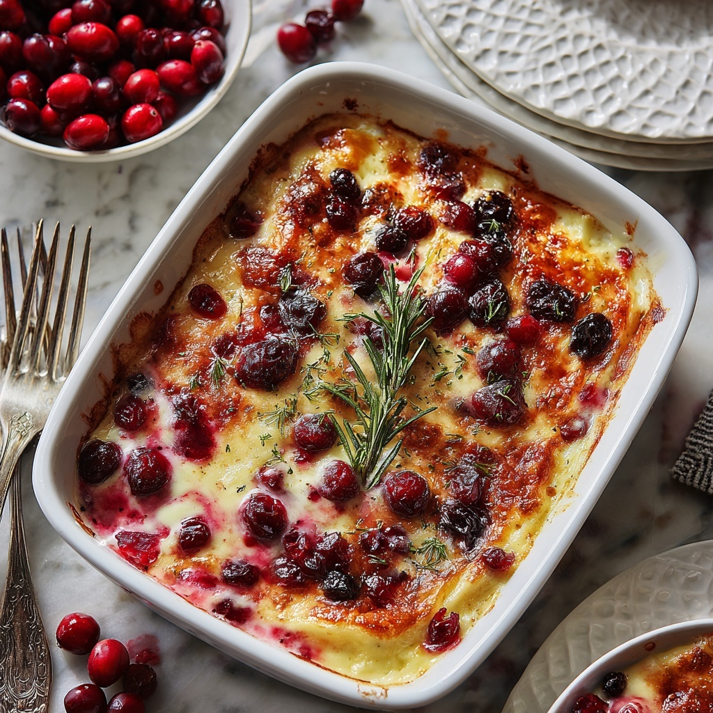 Baked Cranberry Cream Cheese Dip Recipe - Recipe Image