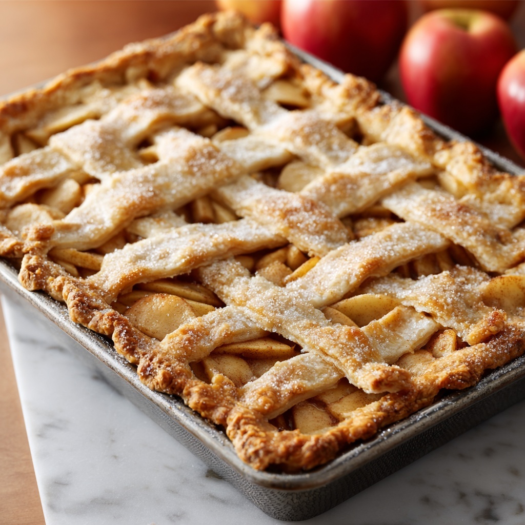 Apple Slab Pie Recipe - Recipe Image