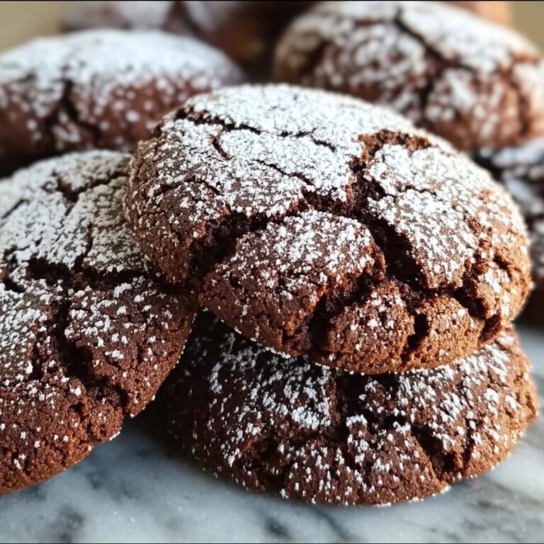 Mocha Crinkle Cookies Recipe