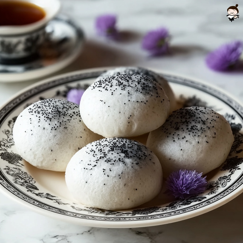 Grey Colored Cookies Recipe - Recipe Image