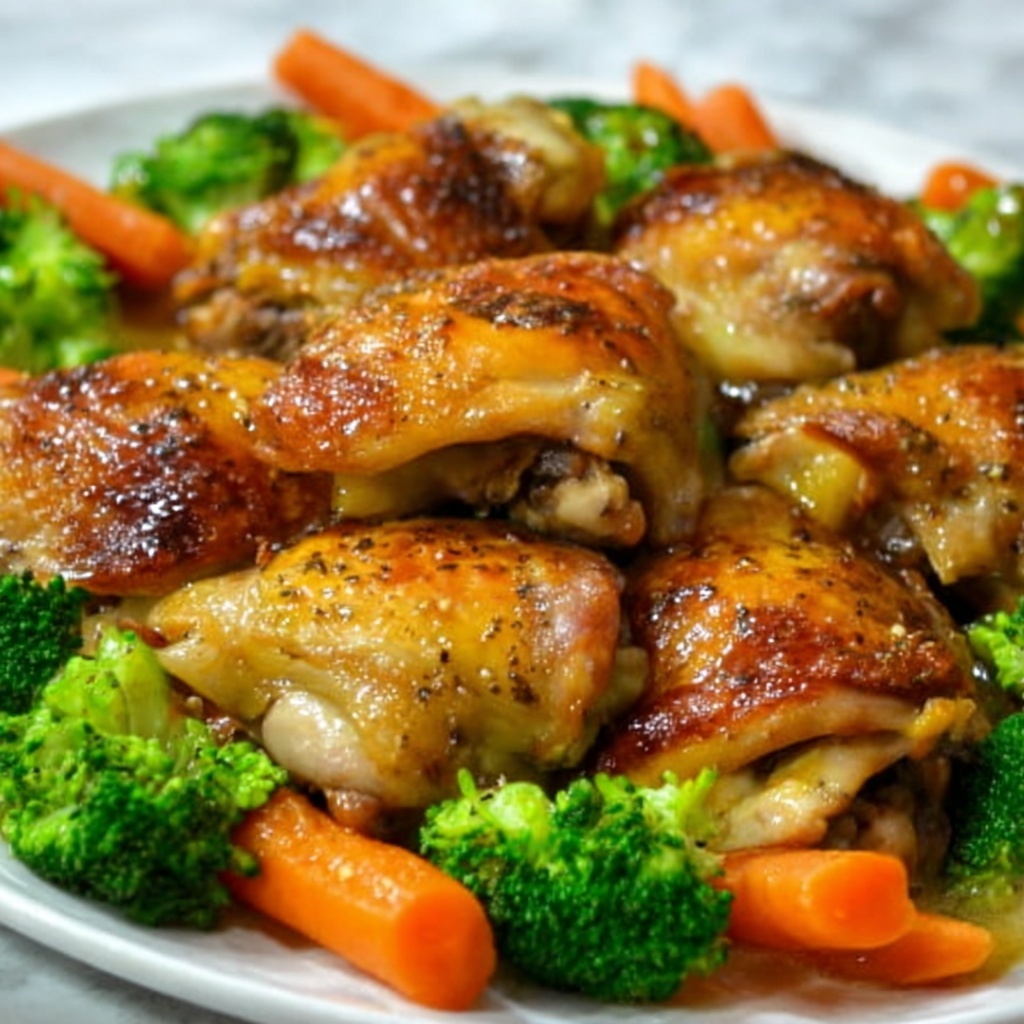 One-Pan Baked Chicken with Veggies: 5 Simple Joys Recipe - Recipe Image