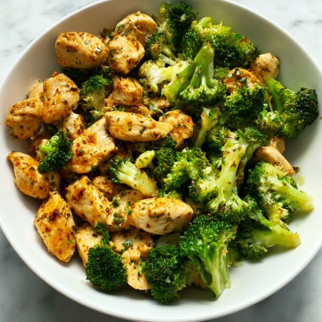 Lemon Garlic Chicken & Broccoli Skillet: 25-Minute Delight Recipe - Recipe Image