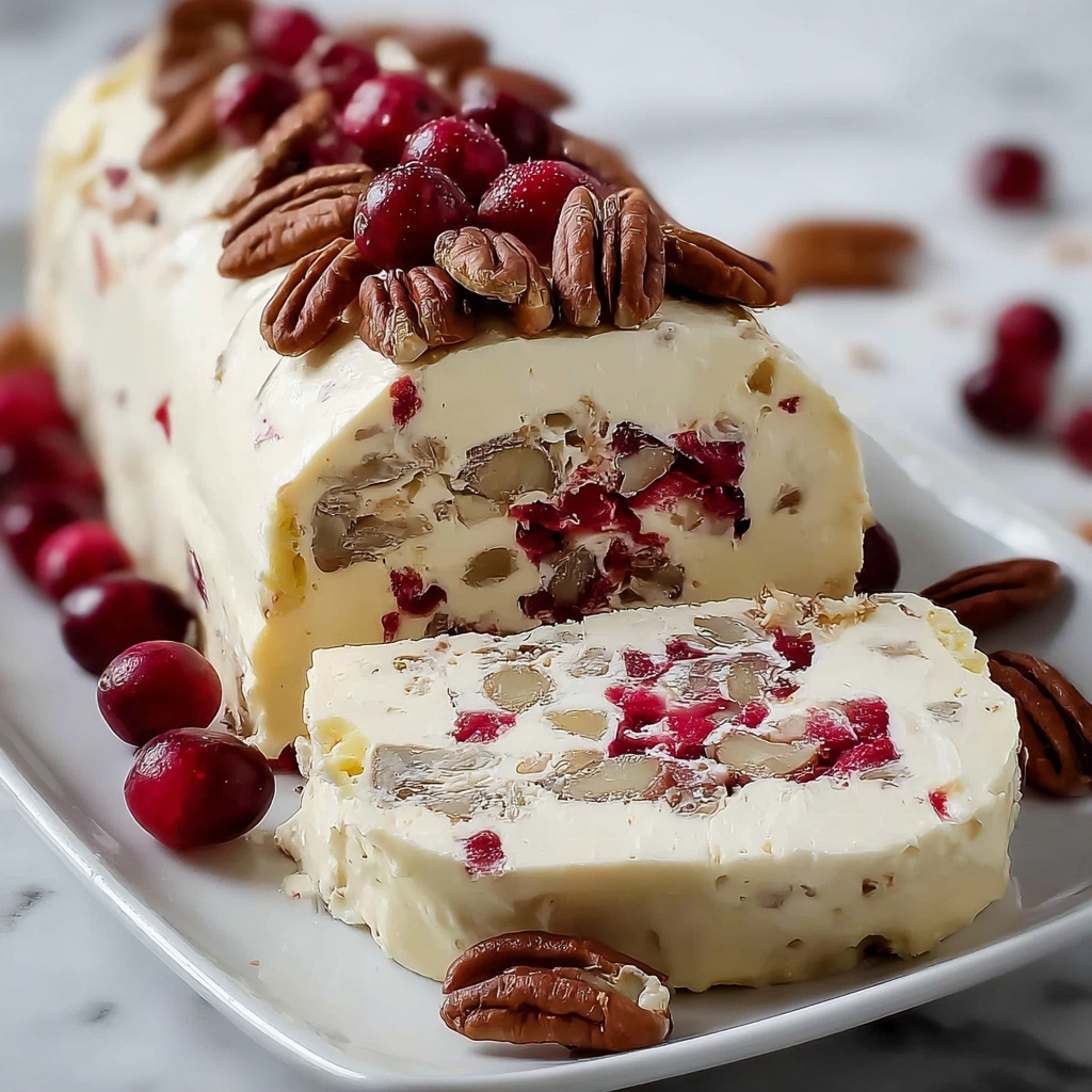 Cranberry Pecan Cheese Log Recipe - Recipe Image