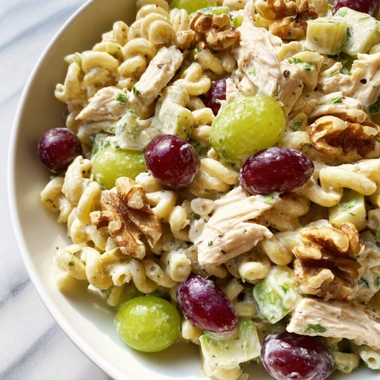 Waldorf Chicken Pasta Salad Recipe