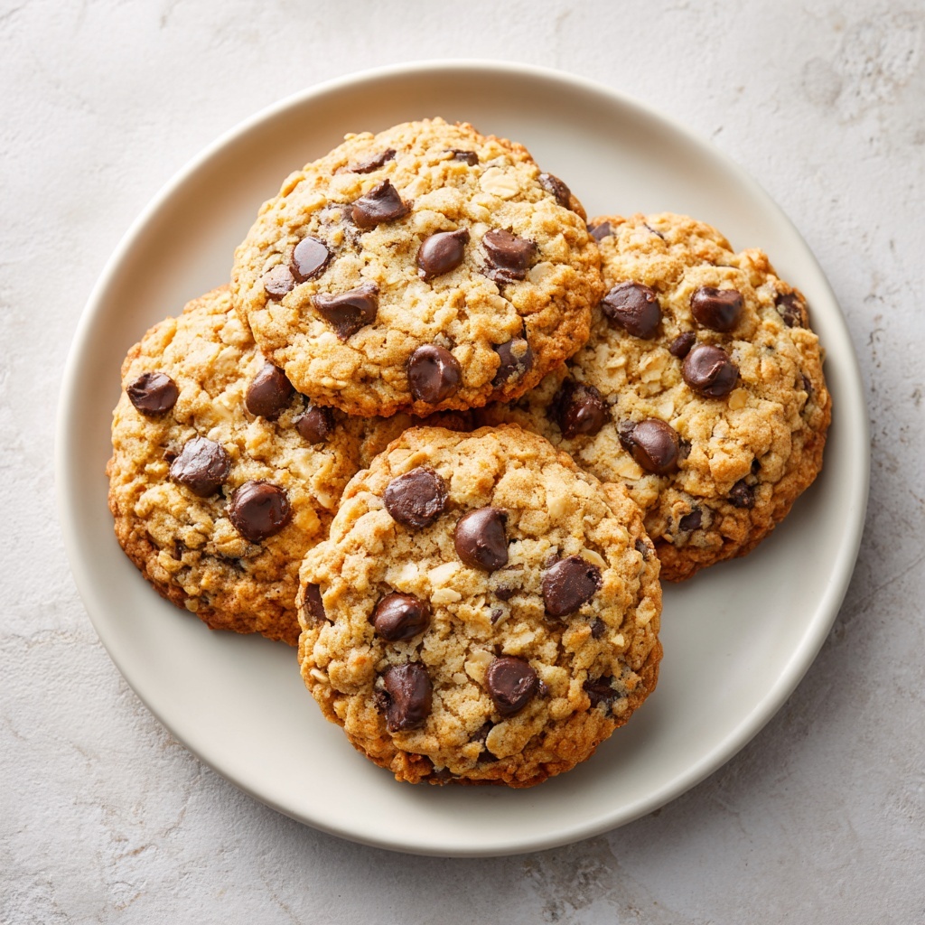 Chocolate Chip Banana Oatmeal Cookies Recipe - Recipe Image