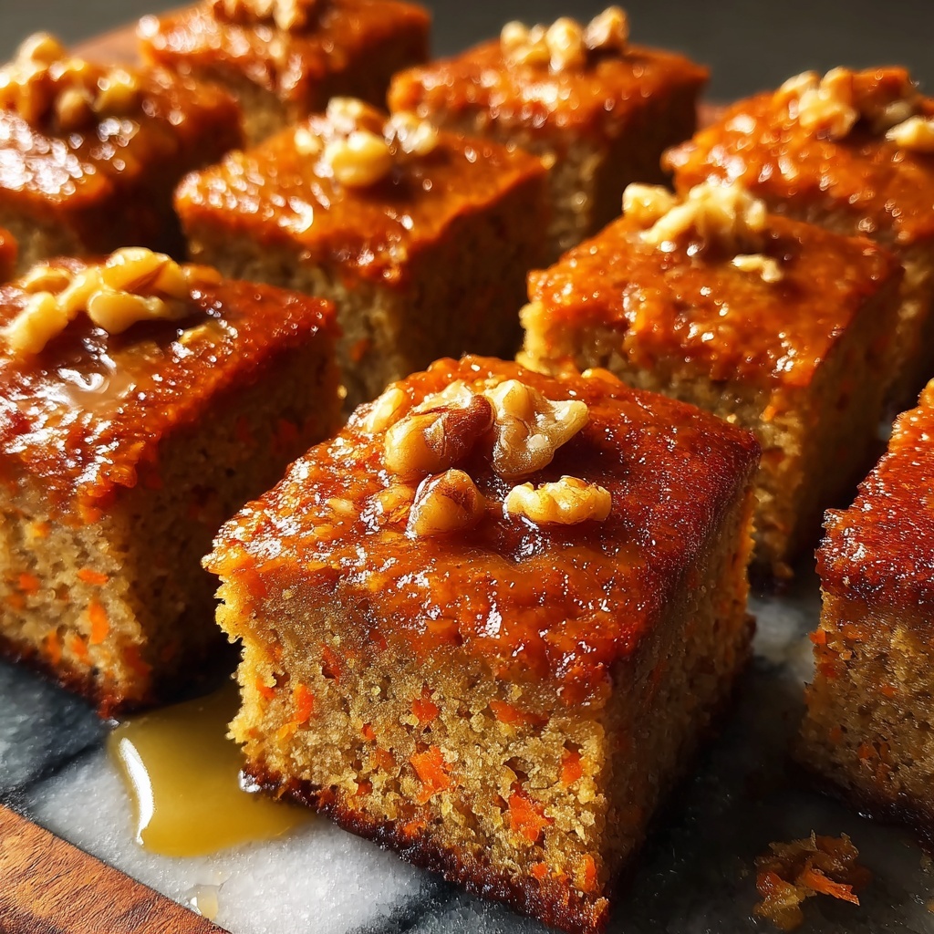 Maple Glazed Carrot Cake Bars Recipe - Recipe Image