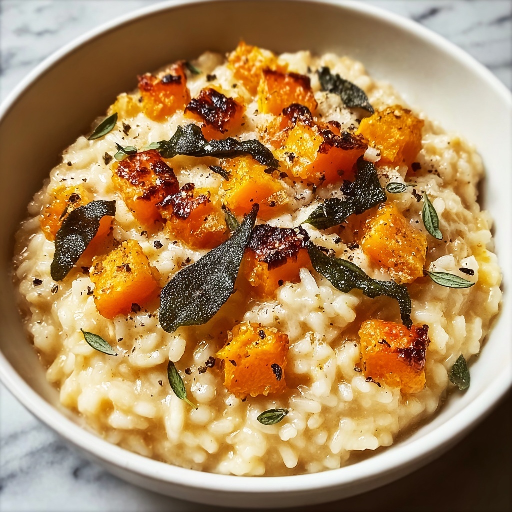Roasted Garlic Butternut Squash Risotto Recipe - Recipe Image
