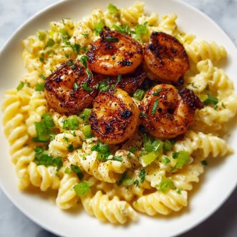 Blackened Shrimp Cavatappi with Cajun Cream Sauce Recipe
