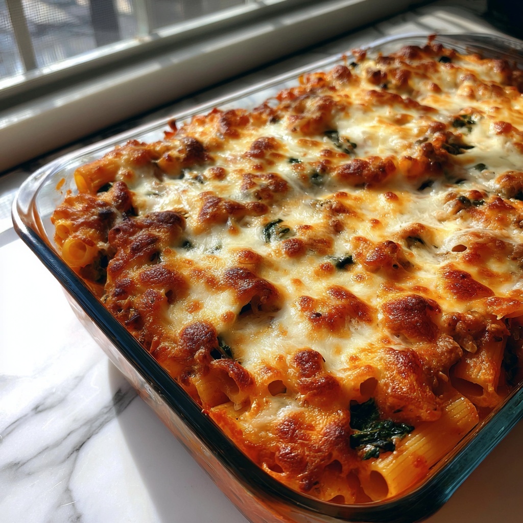 Vegan Baked Ziti Recipe - Recipe Image