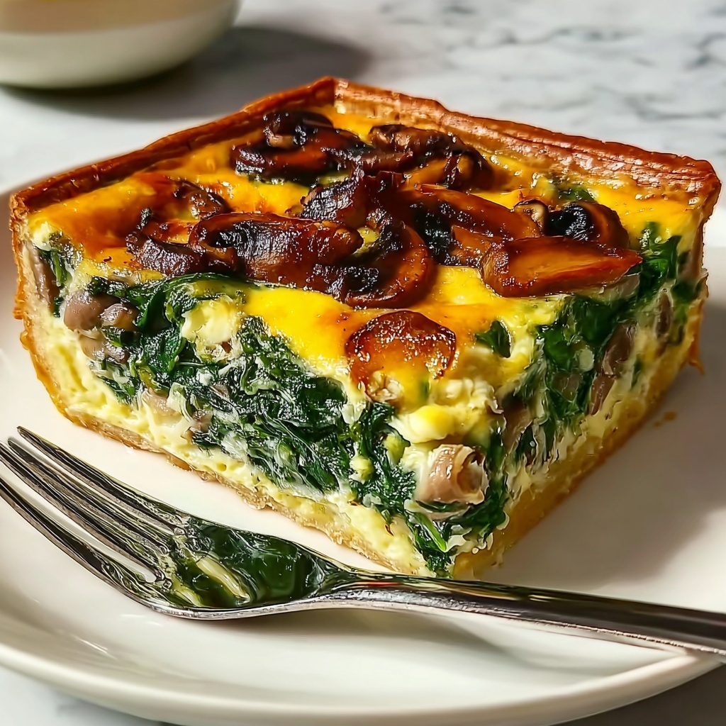 Spinach Mushroom Breakfast Casserole Recipe - Recipe Image