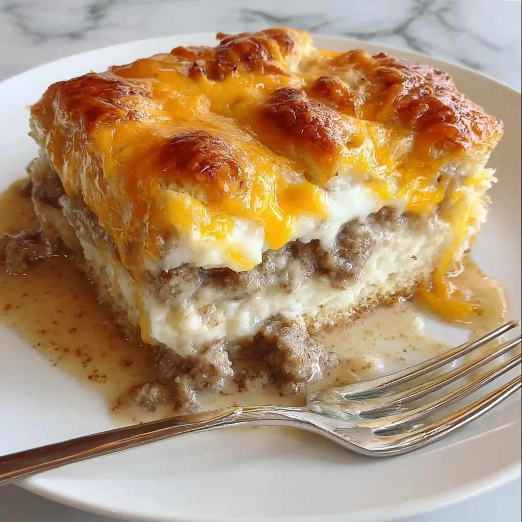 Biscuits & Gravy Breakfast Casserole: 5 Comforting Layers Recipe - Recipe Image