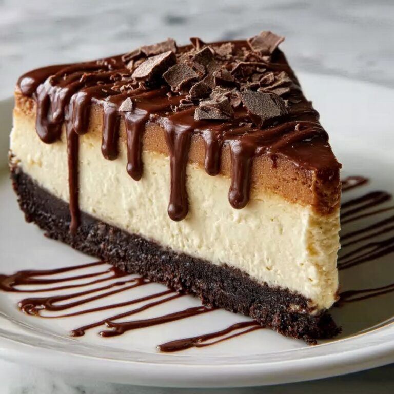 Mocha Cheesecake with Chocolate Cookie Crust and Ganache Recipe