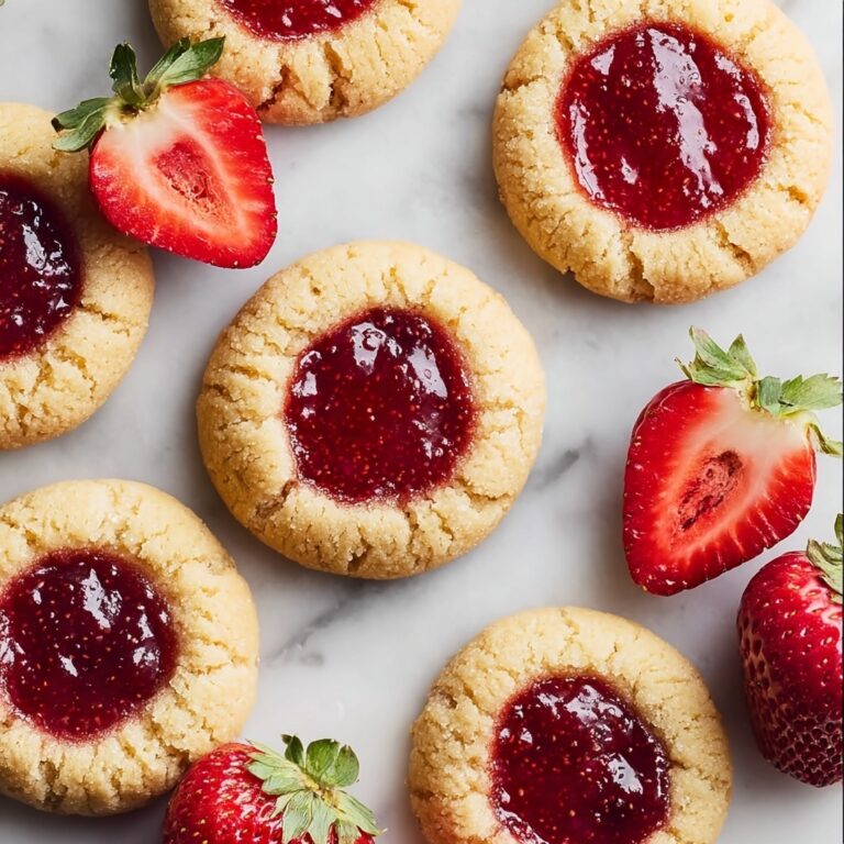 Melt-in-Your-Mouth Strawberry Thumbprint Cookies Recipe