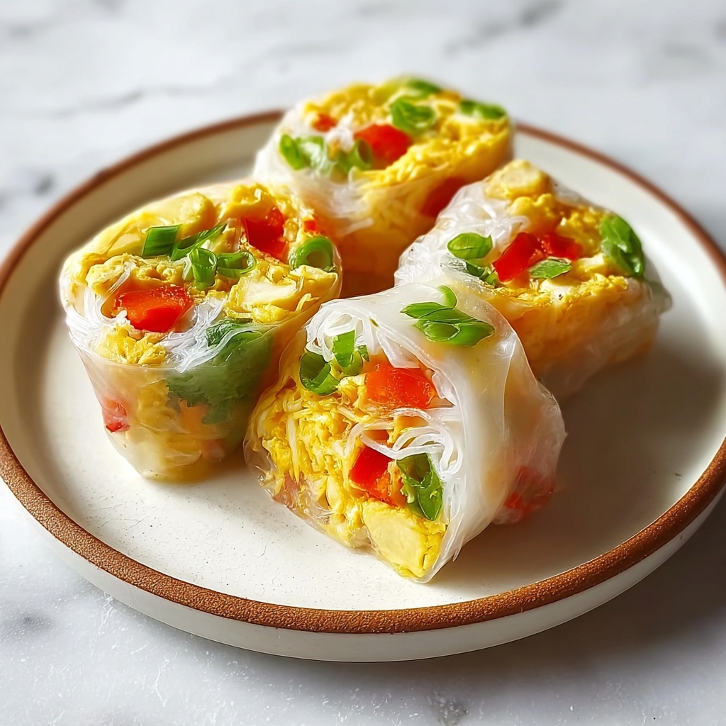 Rice Paper Egg Cheese Wraps Recipe - Recipe Image