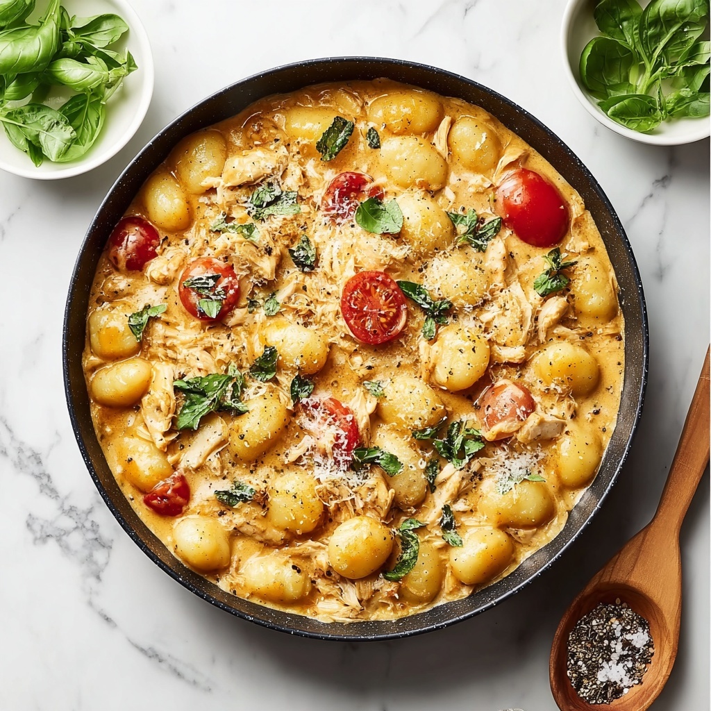 Garlic Chicken Gnocchi Skillet Delight Recipe - Recipe Image