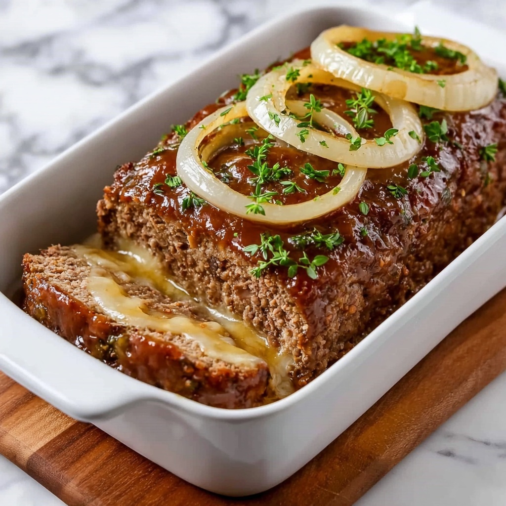 French Onion Meatloaf: A Savory Twist on Comfort Food Recipe - Recipe Image