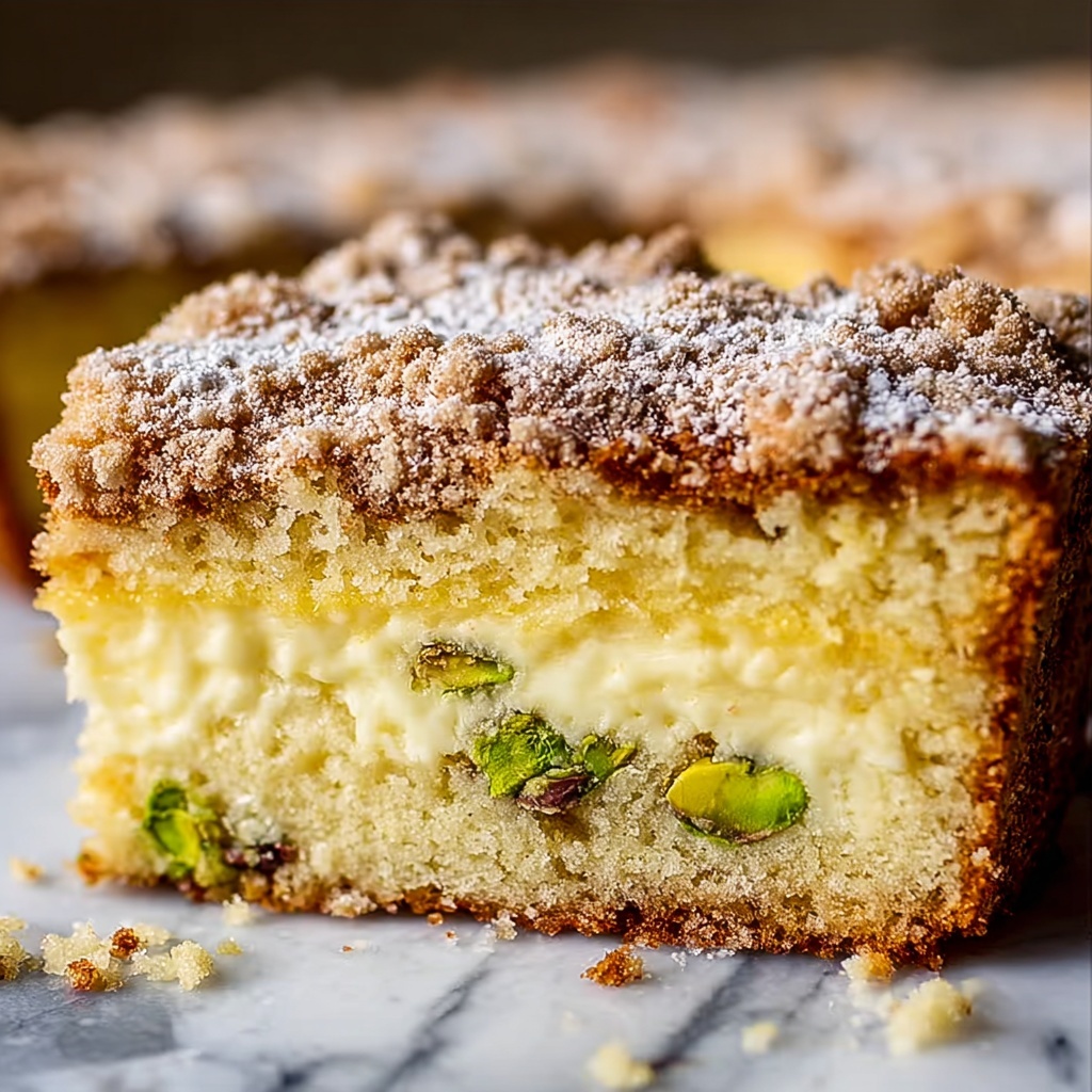 Decadent Pistachio Gooey Butter Cake That'll Wow Your Guests Recipe - Recipe Image