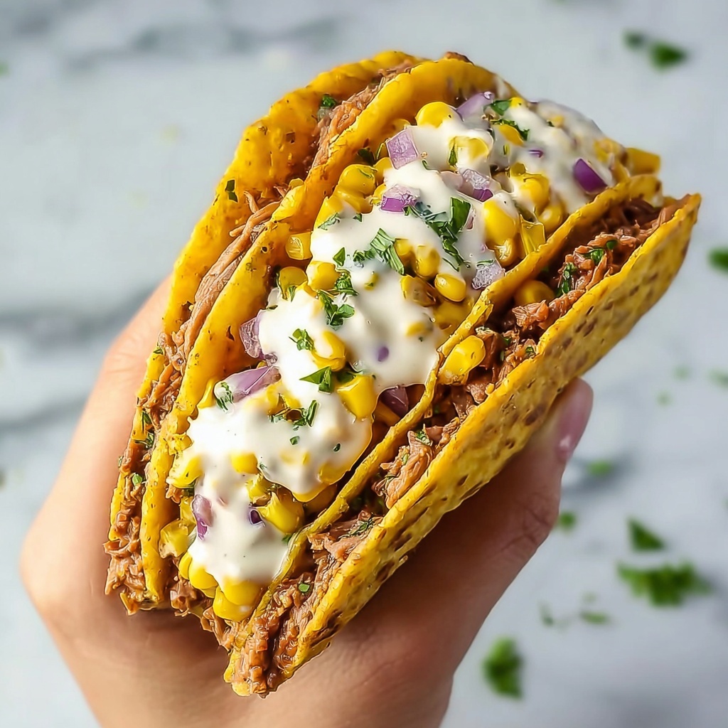 Grilled Steak Elote Tacos Recipe - Recipe Image