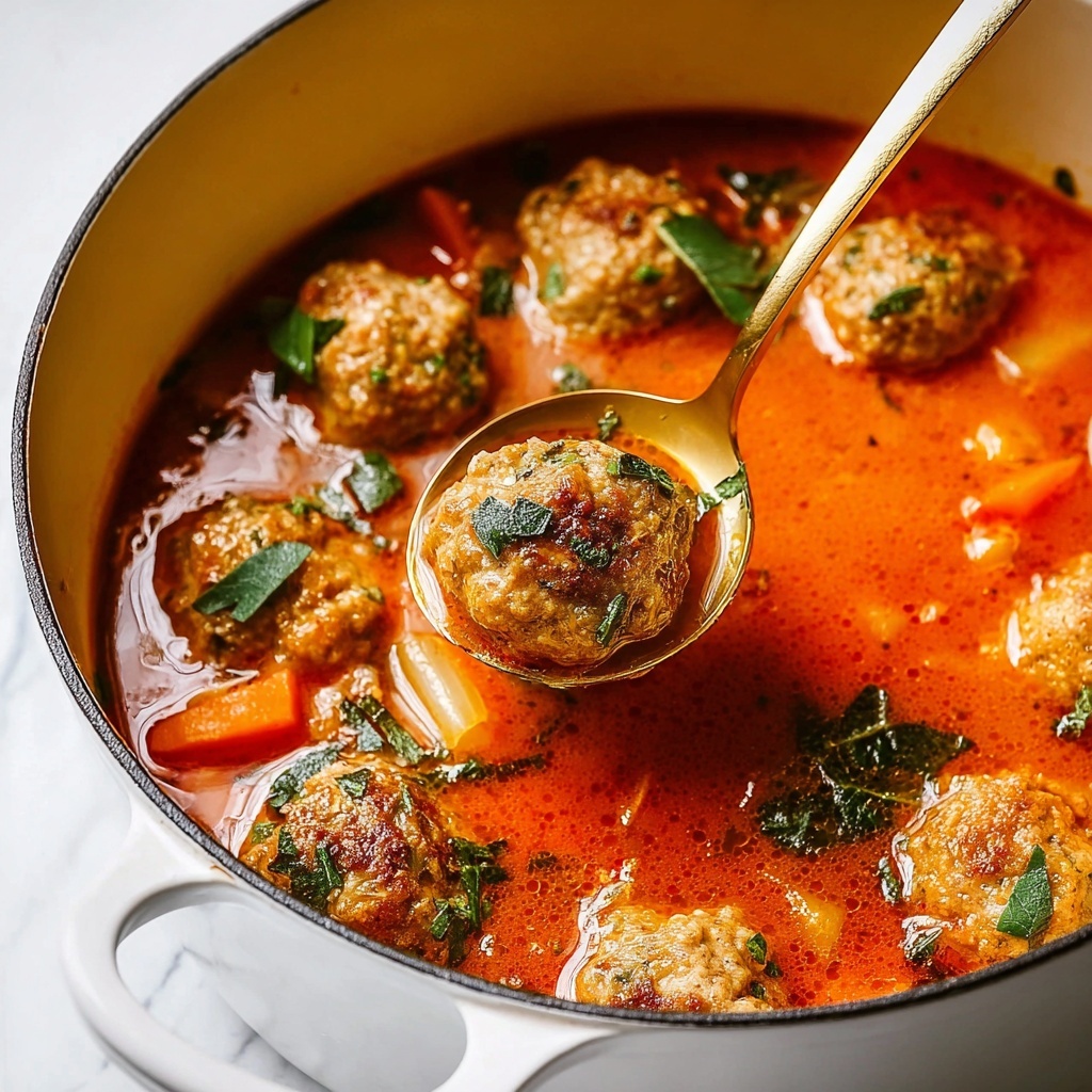 Italian Meatball Soup Recipe - Recipe Image