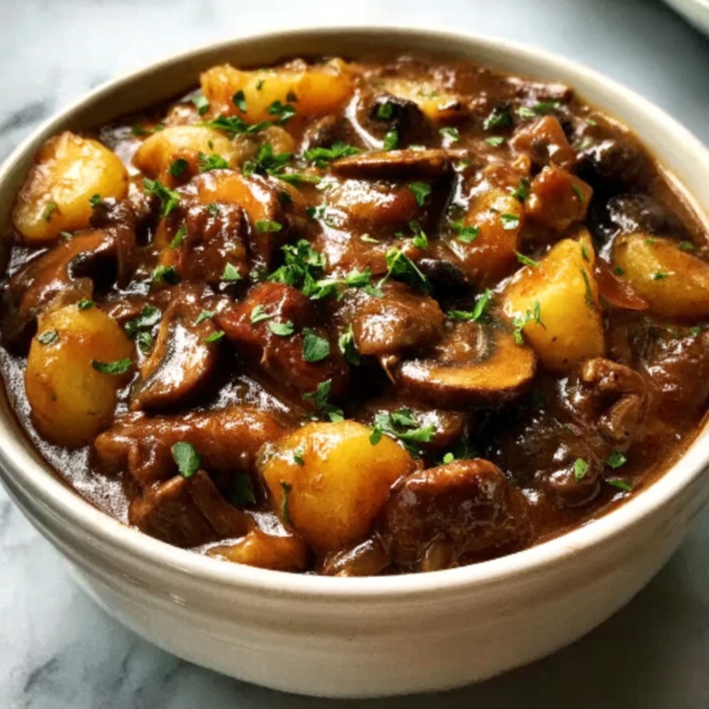 Cozy Warm Mushroom Stew Recipe - Recipe Image