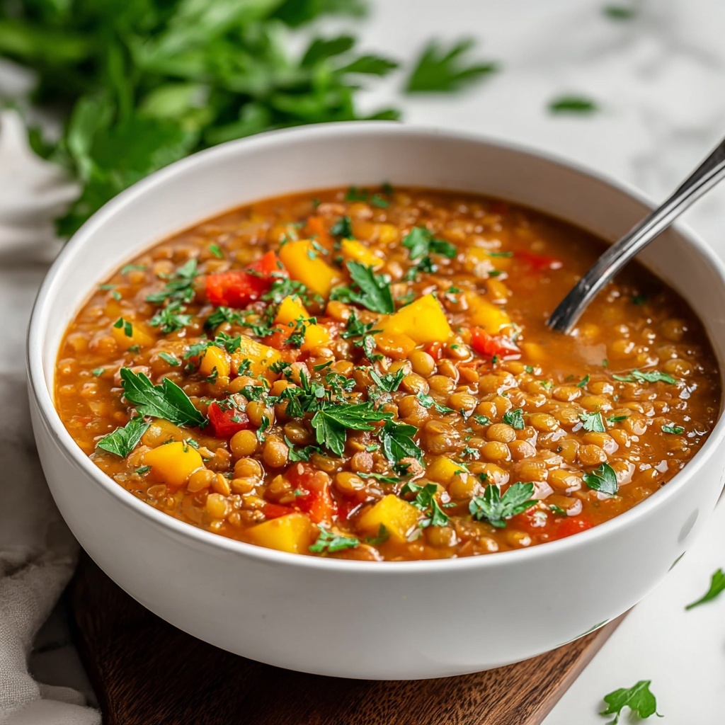 One Pot Turkey Lentil Soup Recipe - Recipe Image