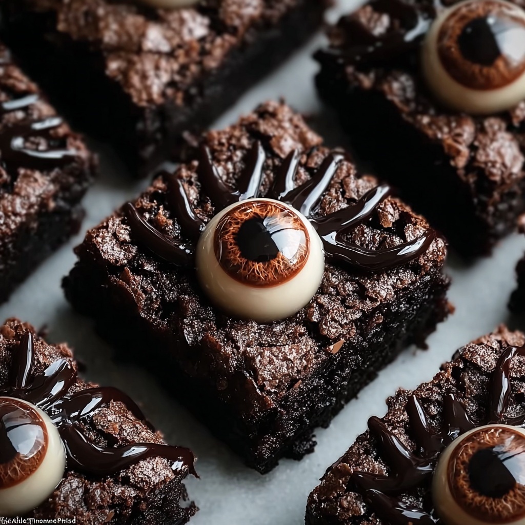 Monster Eye Brownie Bites for Spooky Celebrations Recipe - Recipe Image