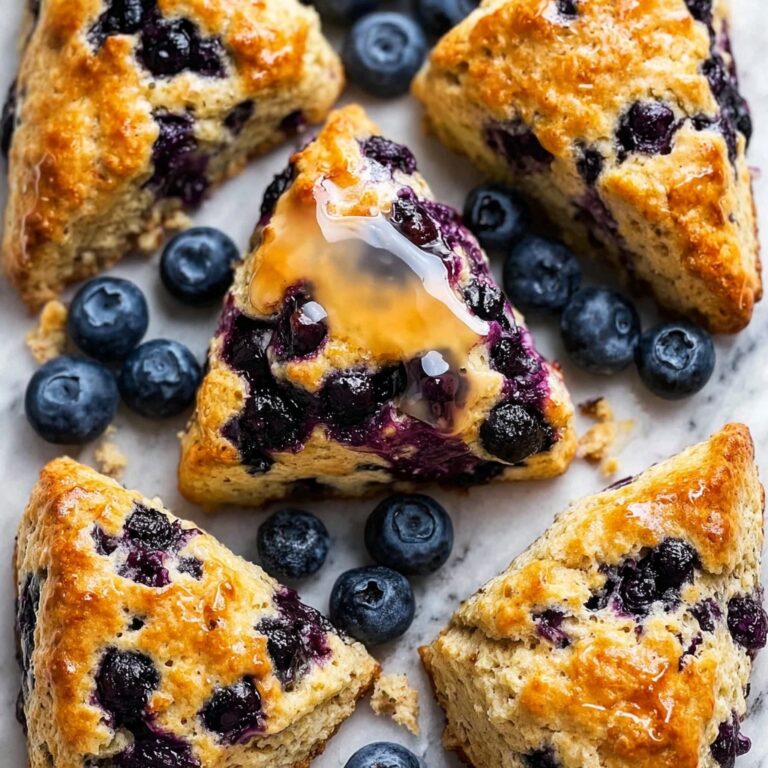 Lemon Blueberry Scones with Lemon Glaze Recipe