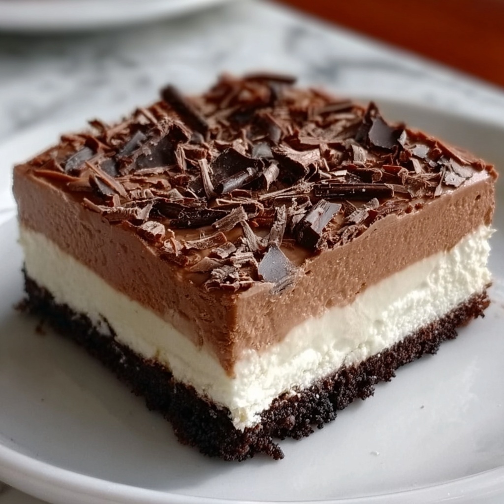 Brownie Refrigerator Cake Recipe - Recipe Image