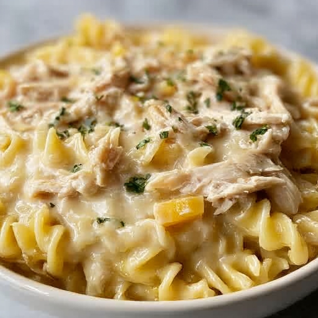 Comforting Chicken & Noodles Crock Pot Recipe - Recipe Image