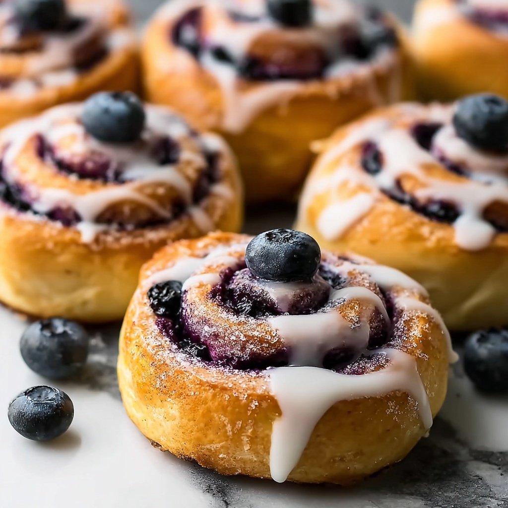 Homemade Blueberry Sweet Rolls Recipe - Recipe Image