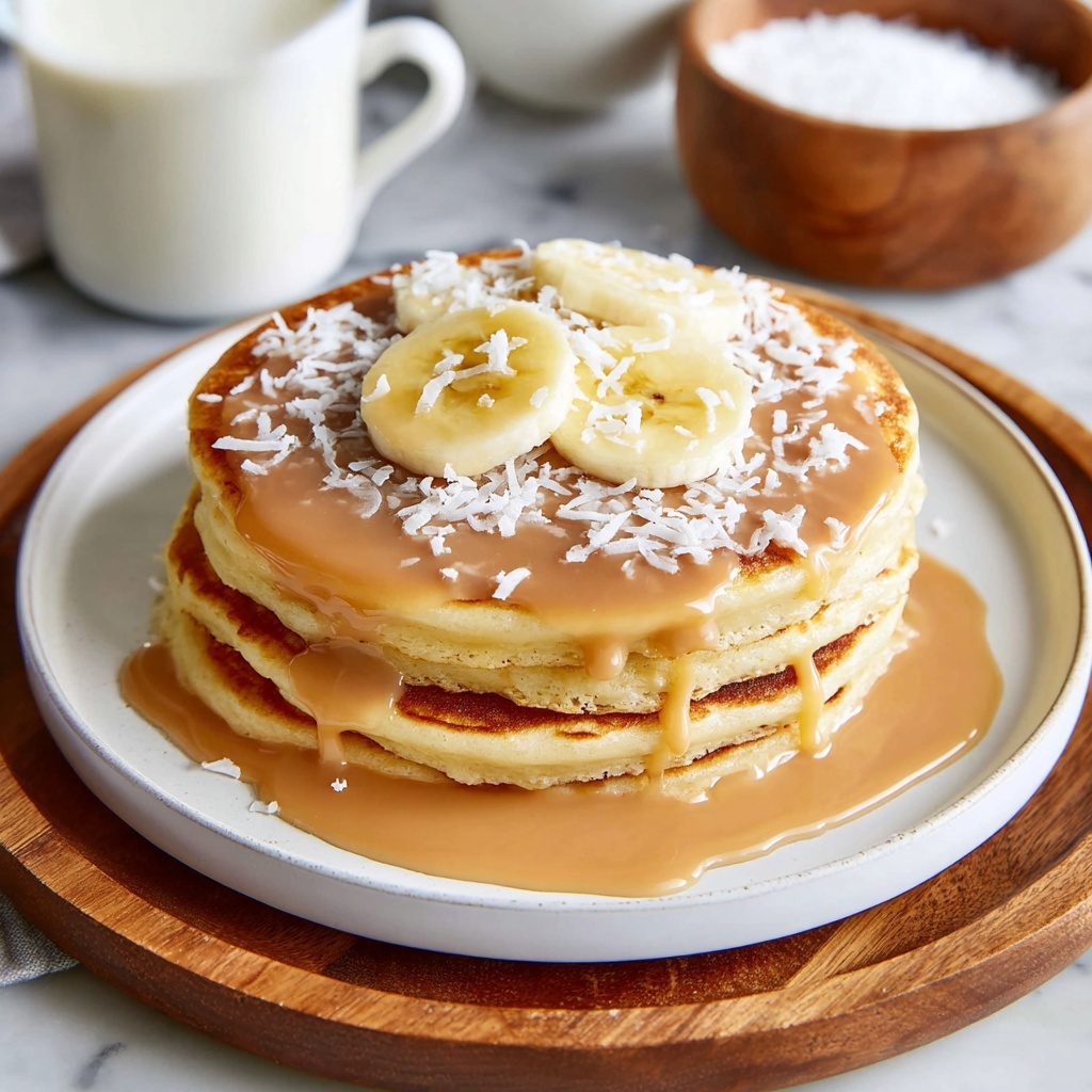 Sweet Coconut Cream Pancakes Recipe - Recipe Image