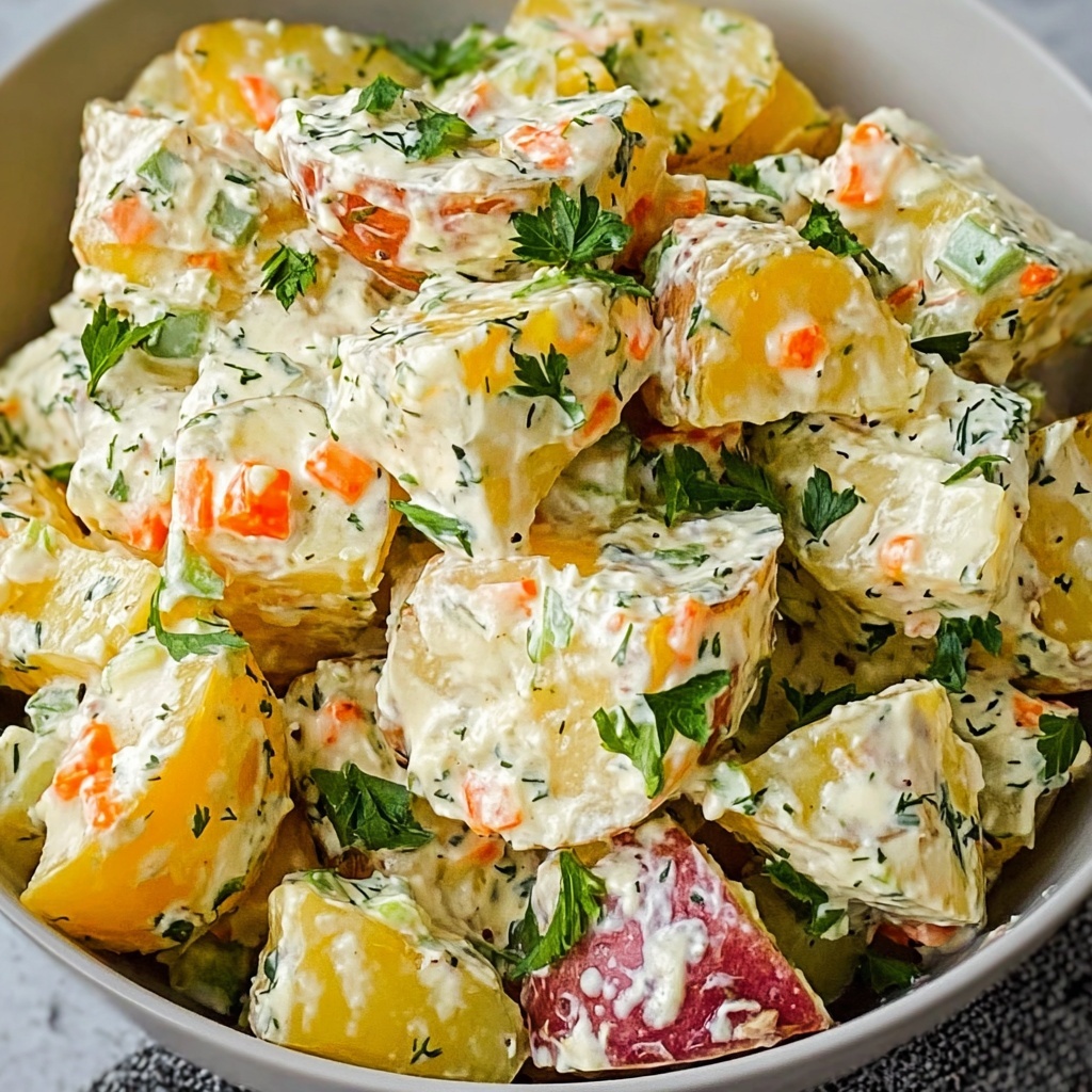 Classic Potato Salad with a Crunchy Radish Twist Recipe - Recipe Image