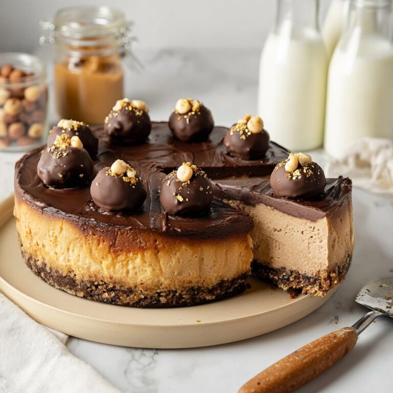 No-Bake Vegan Ferrero Rocher Cheesecake Recipe