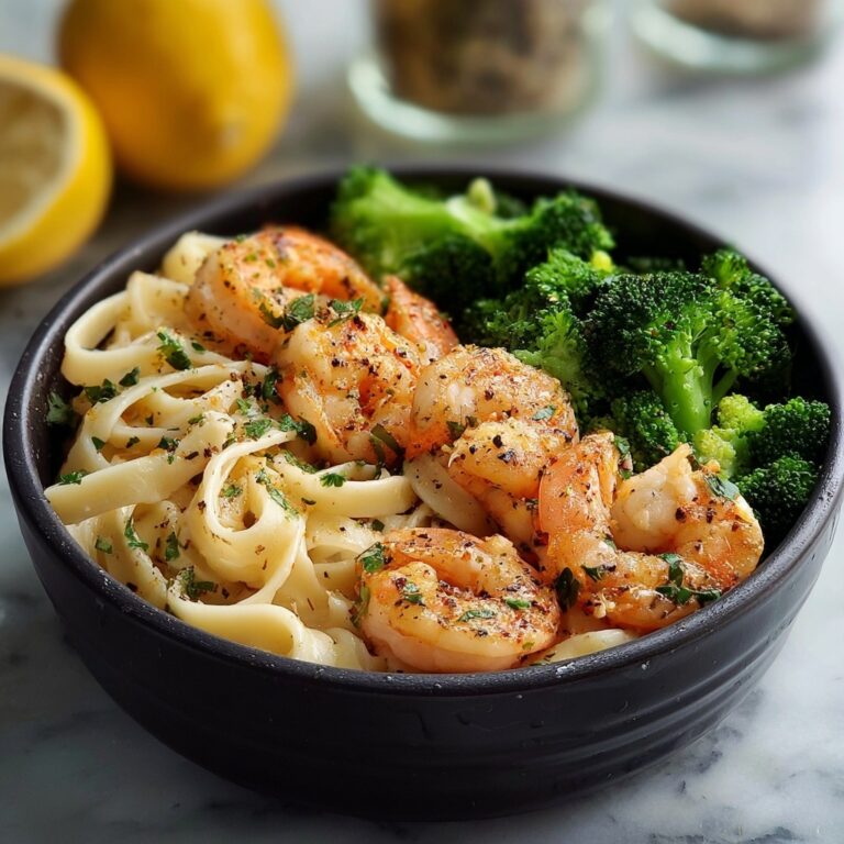 Lemon Pepper Shrimp and Broccoli Pasta Recipe