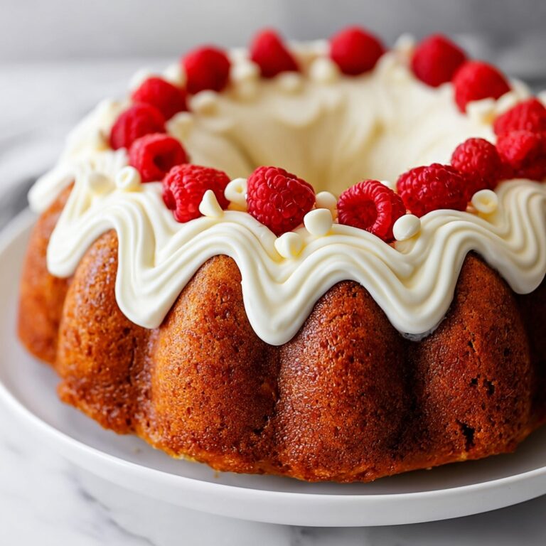White Chocolate Raspberry Bundt Cake Recipe
