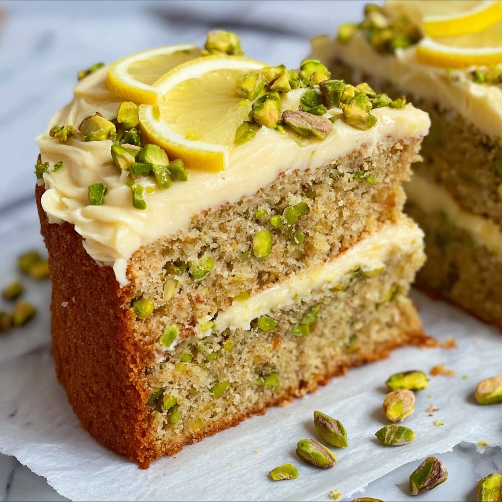 Zesty Lemon Pistachio Cake for Your Best Spring Celebrations Recipe - Recipe Image