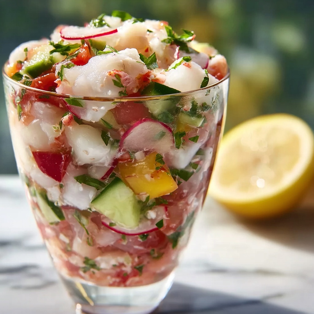Zesty Cod Ceviche with Watermelon and Avocado Recipe - Recipe Image
