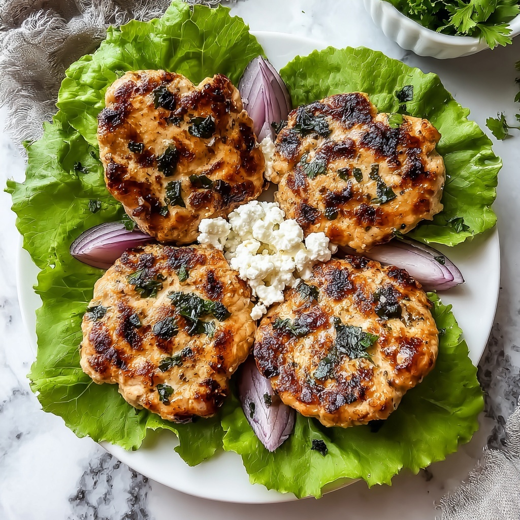 Greek Chicken Burgers Recipe - Recipe Image