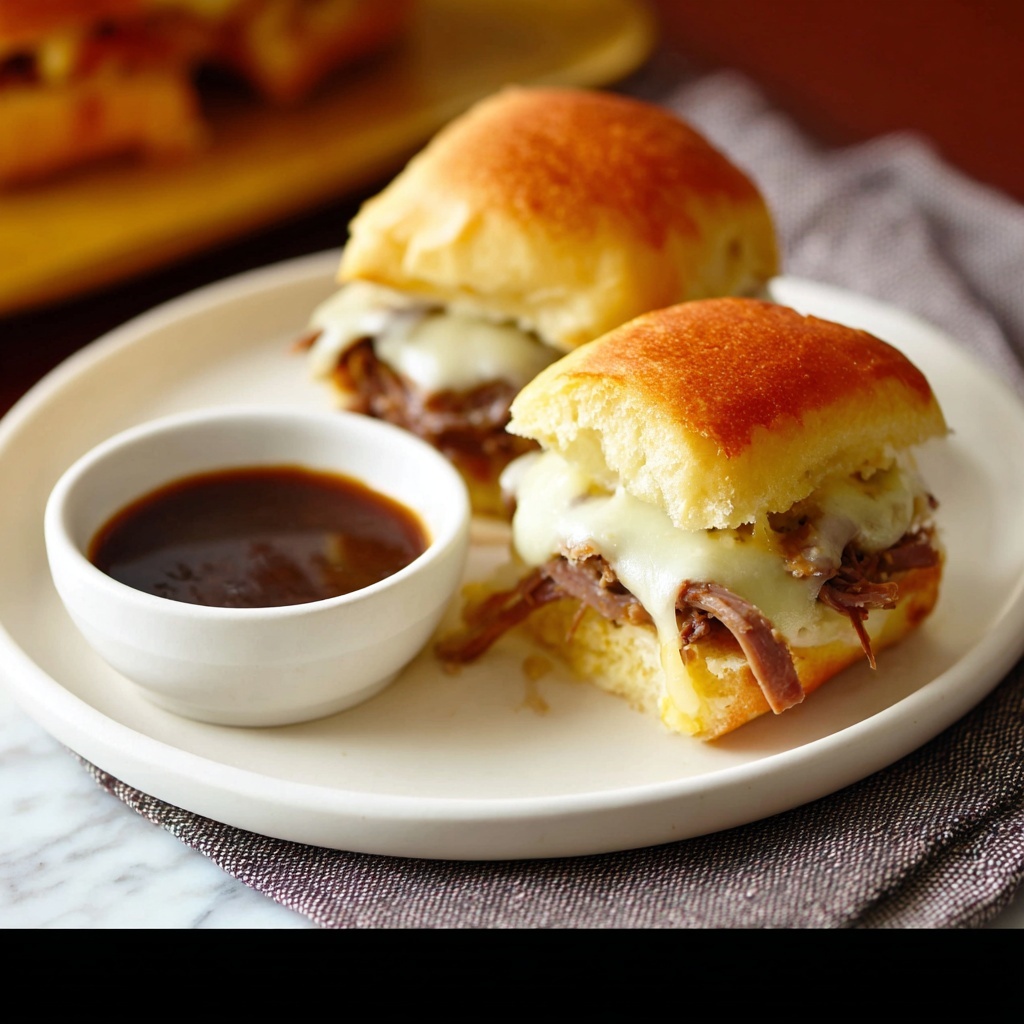 Slow Cooker French Dip Sandwiches Recipe - Recipe Image