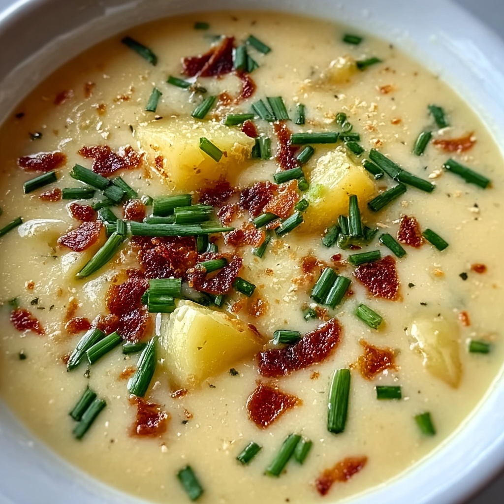Creamy Crockpot Potato Soup Recipe - Recipe Image