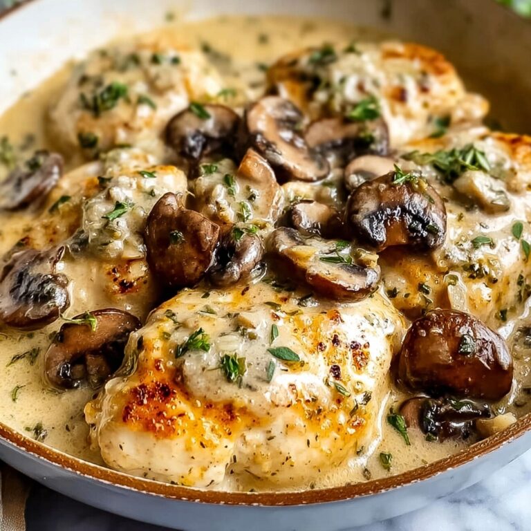 Mushroom Asiago Chicken Recipe