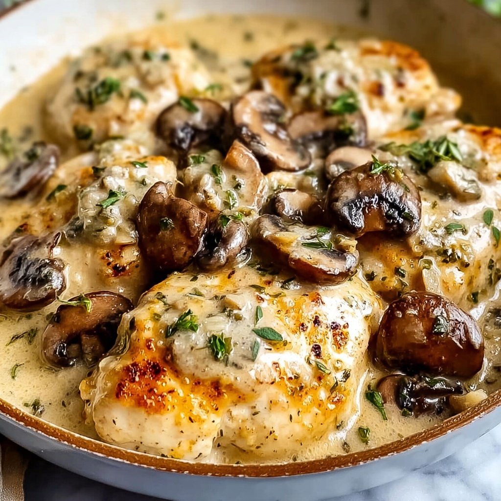 Mushroom Asiago Chicken Recipe - Recipe Image