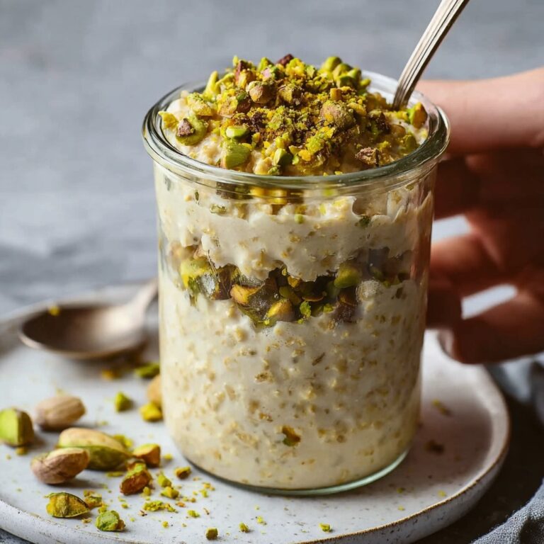 Indian Overnight Oats with Cardamom and Pistachios Recipe